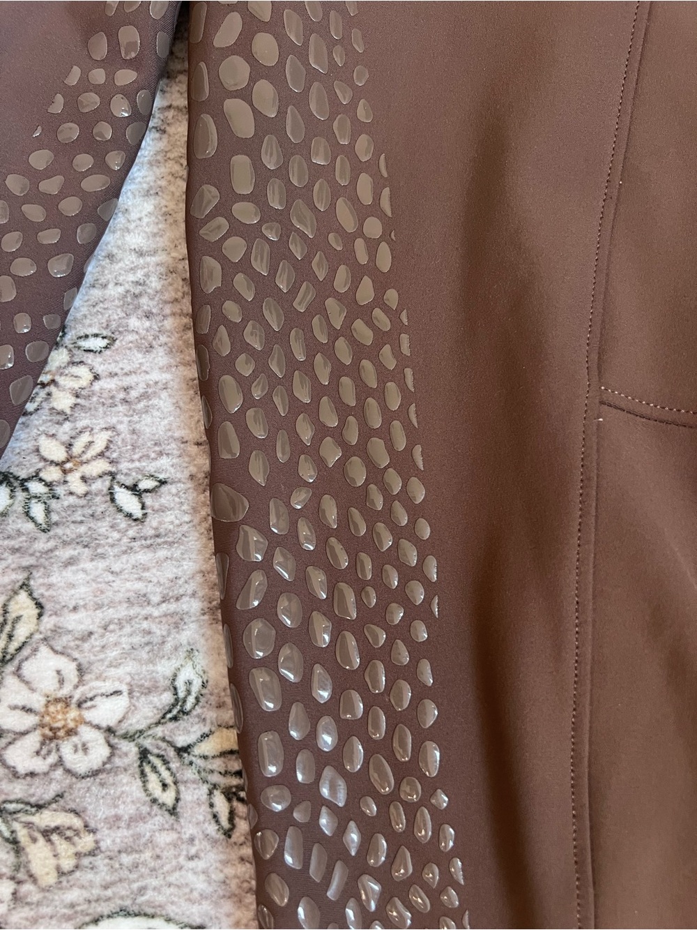 Brown Equestrian Grip Riding Tights - Picture 4 of 9